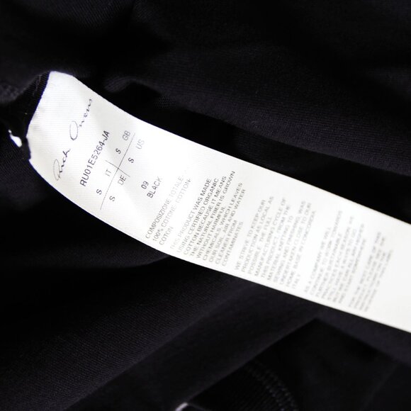 BNWT SS25 RICK OWENS "HOLLYWOOD" LEVEL T TSHIRT BLACK S & M - Picture 9 of 14